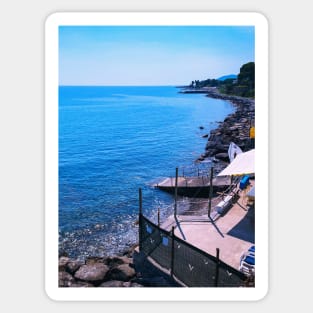 Italian Bay Beach Sea Coast Sanremo Italy Sticker